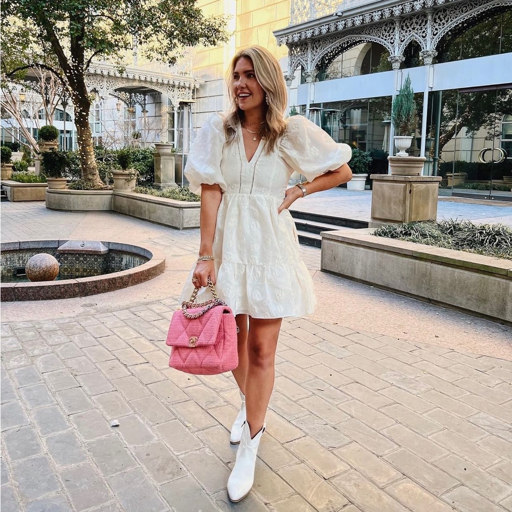 Gaille Dress in Ivory Flower